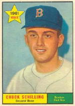 1961 Topps Baseball Cards      499     Chuck Schilling RC